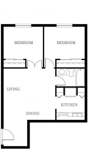 Unit 208 | Two Bedroom